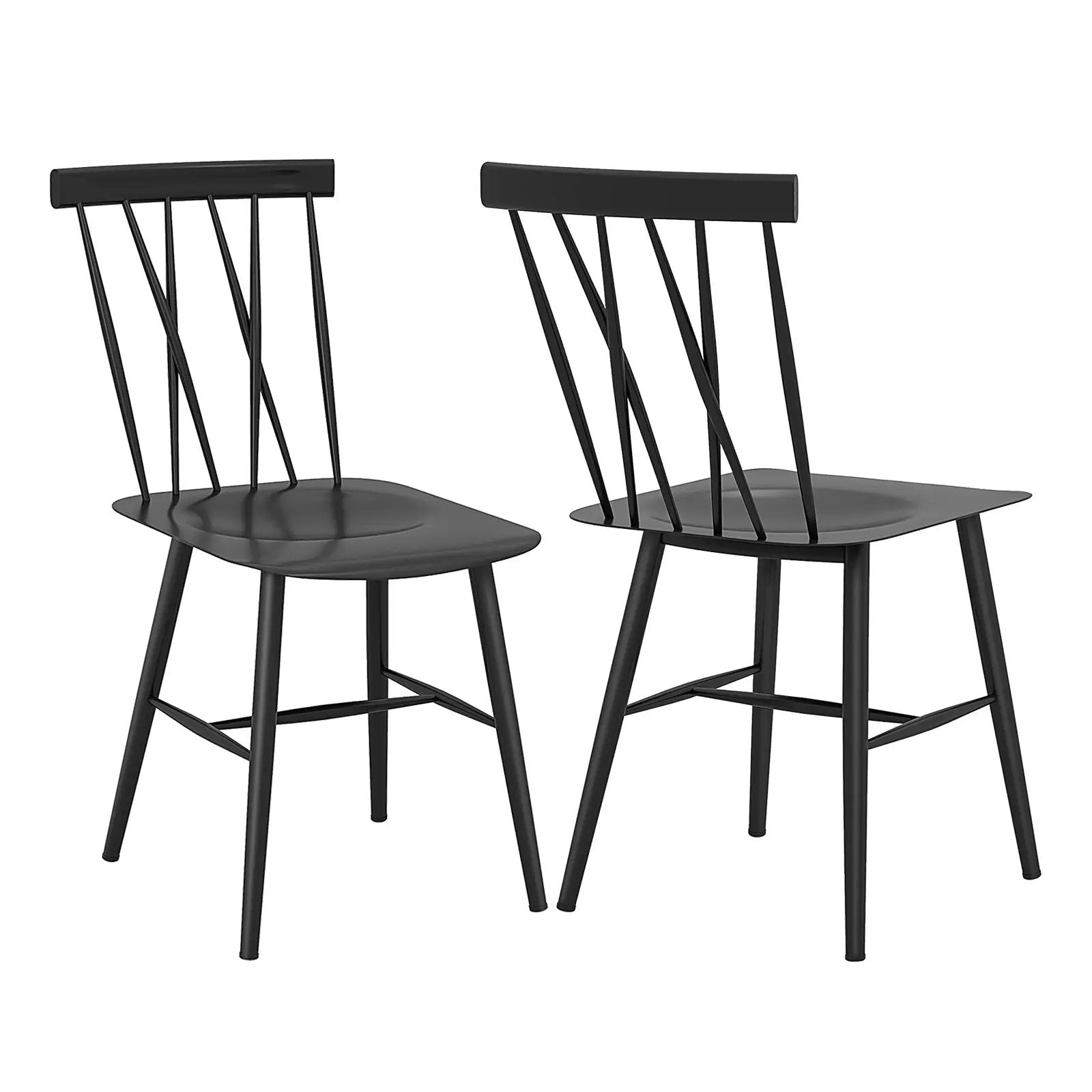 Set of 2 Modern Dining Chairs with Backrest by DirectDeals