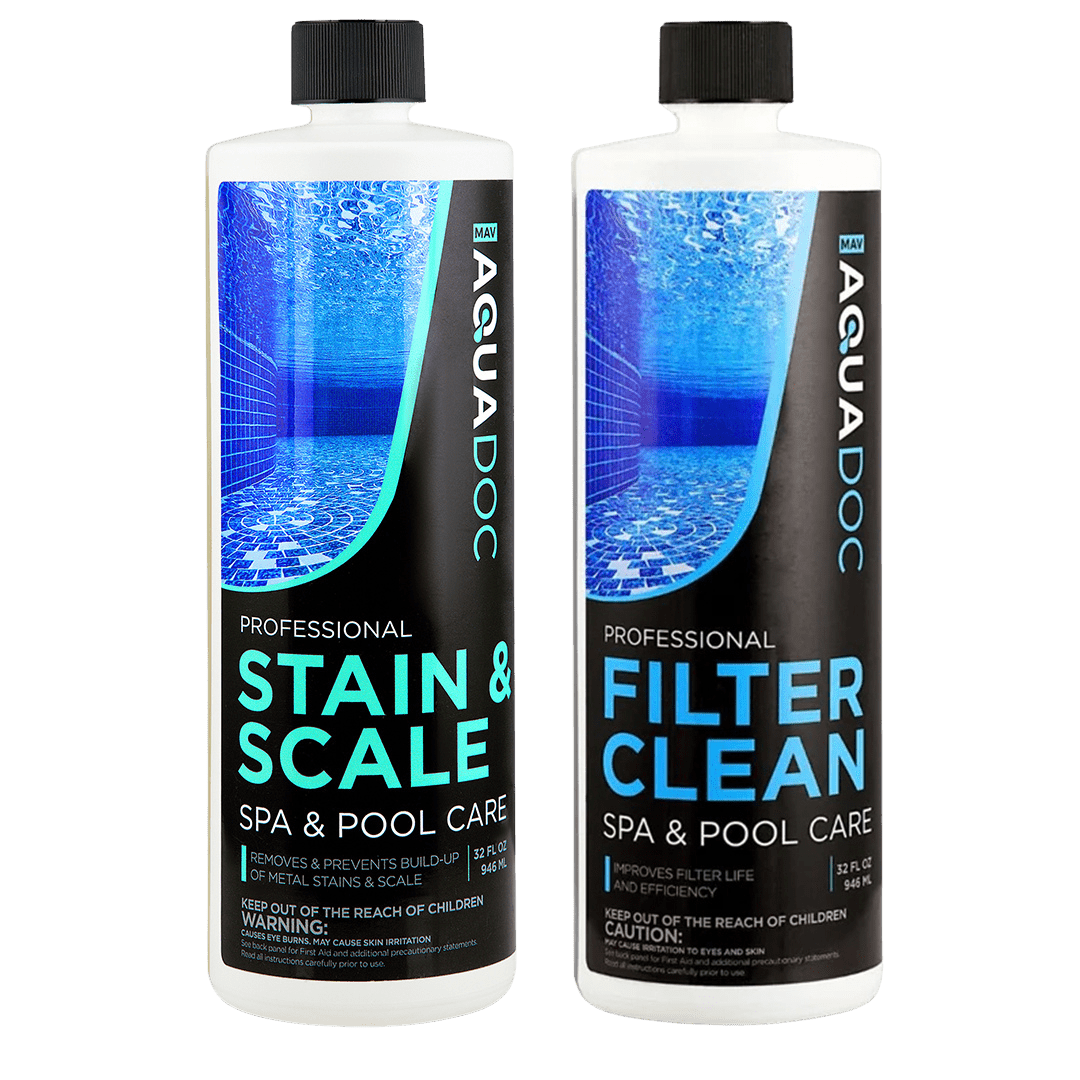 Spa Filter Clean & Stain and Scale Combo by AquaDoc