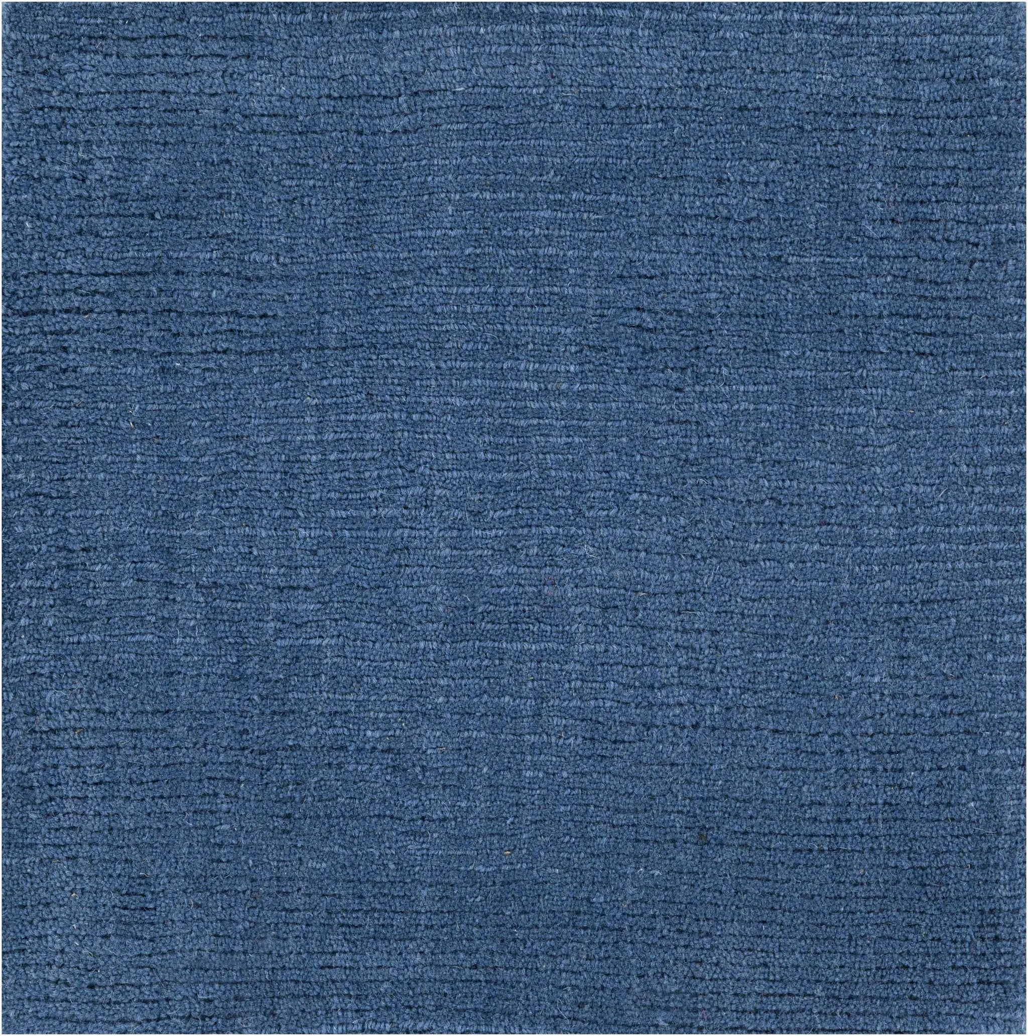 Brockton Solid Blue Wool Rug by Boutique Rugs