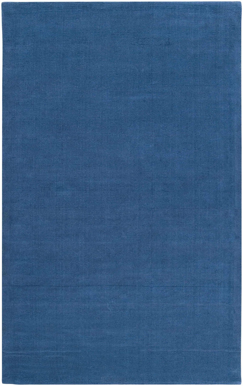 Brockton Solid Blue Wool Rug by Boutique Rugs