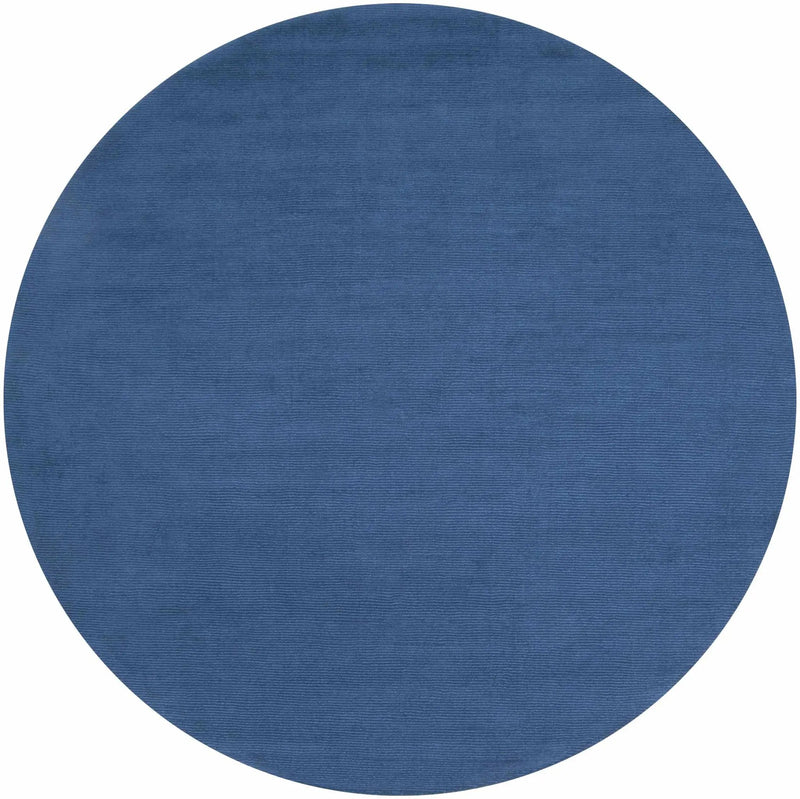 Brockton Solid Blue Wool Rug by Boutique Rugs