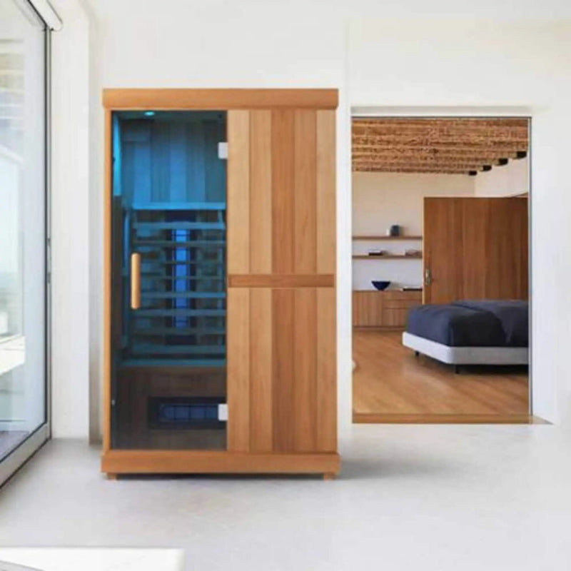 Finnmark FD-2 Full-Spectrum 2-Person Home Infrared Sauna With Built-In LCD Touchscreen Controller [FD-KN002] (SAK94731) by SAKSBY WHOLESALE