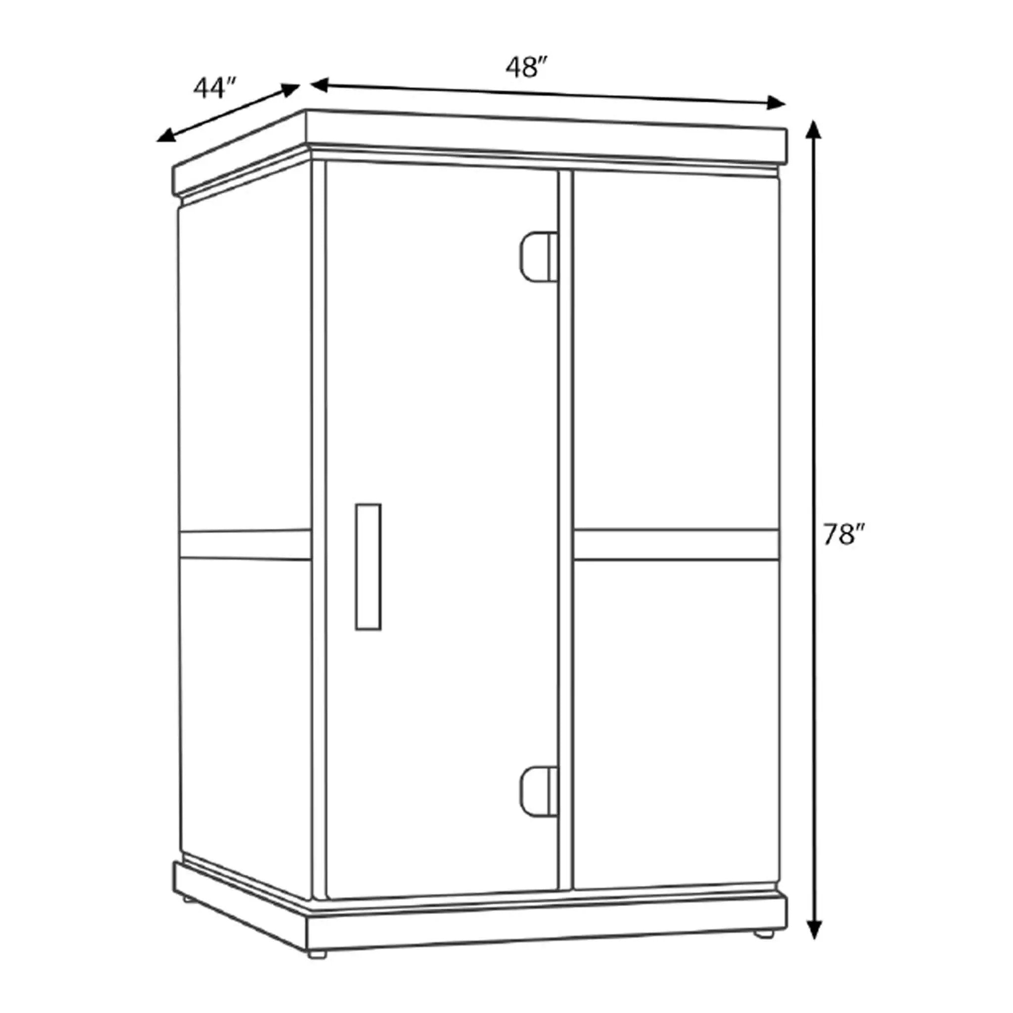 Finnmark FD-2 Full-Spectrum 2-Person Home Infrared Sauna With Built-In LCD Touchscreen Controller [FD-KN002] (SAK94731) by SAKSBY WHOLESALE