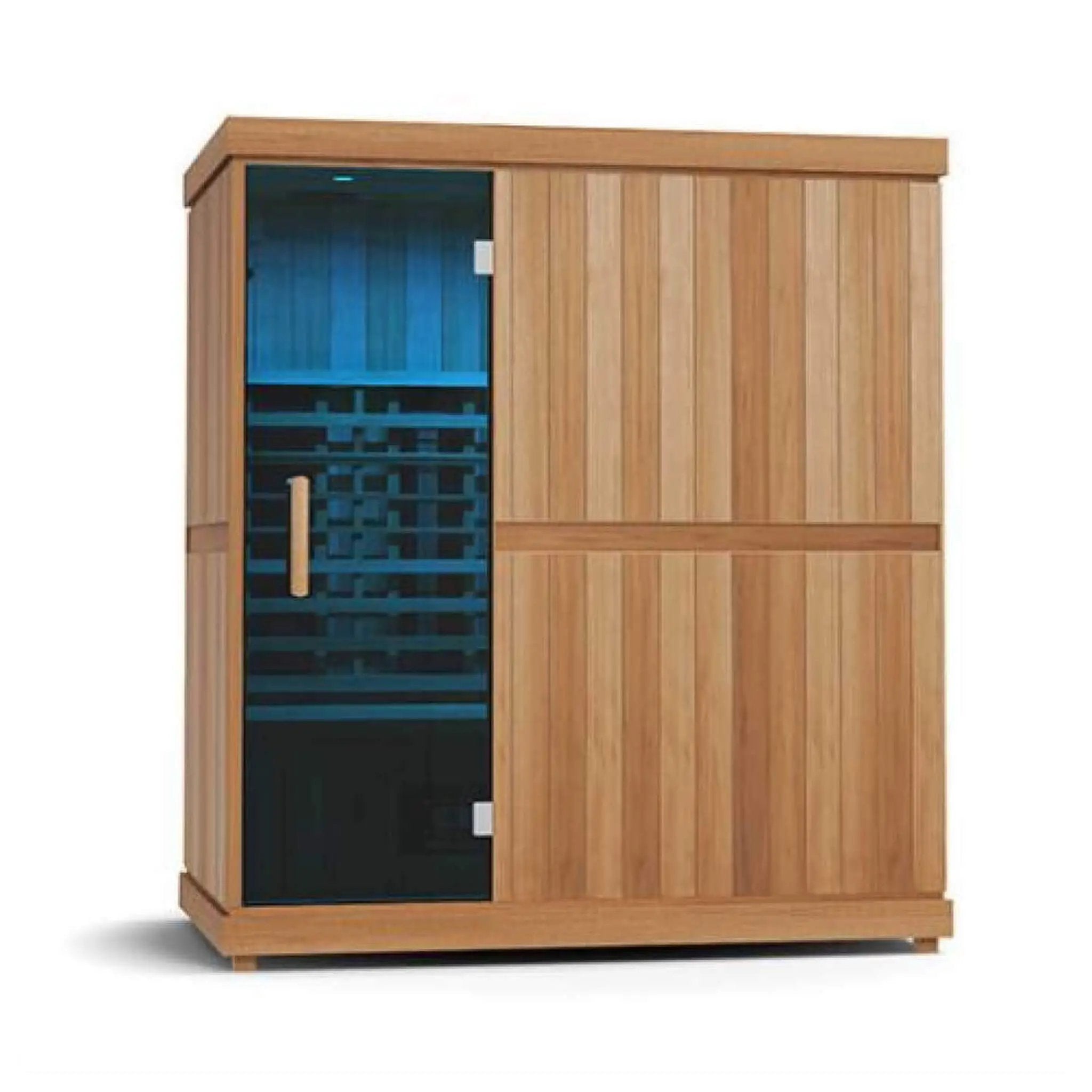 Finnmark FD-3 Full Spectrum 4-Person Capacity Home Infrared Sauna With Adjustable Sauna Feet [FD-KN003] (SAK52689) by SAKSBY WHOLESALE