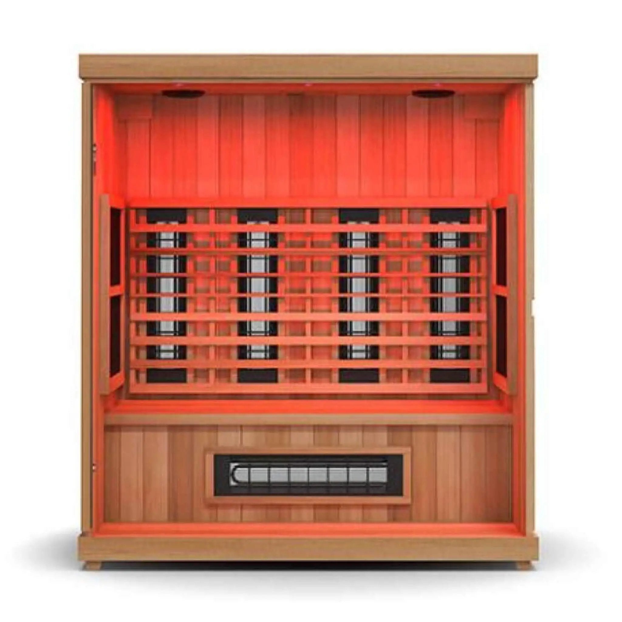 Finnmark FD-3 Full Spectrum 4-Person Capacity Home Infrared Sauna With Adjustable Sauna Feet [FD-KN003] (SAK52689) by SAKSBY WHOLESALE