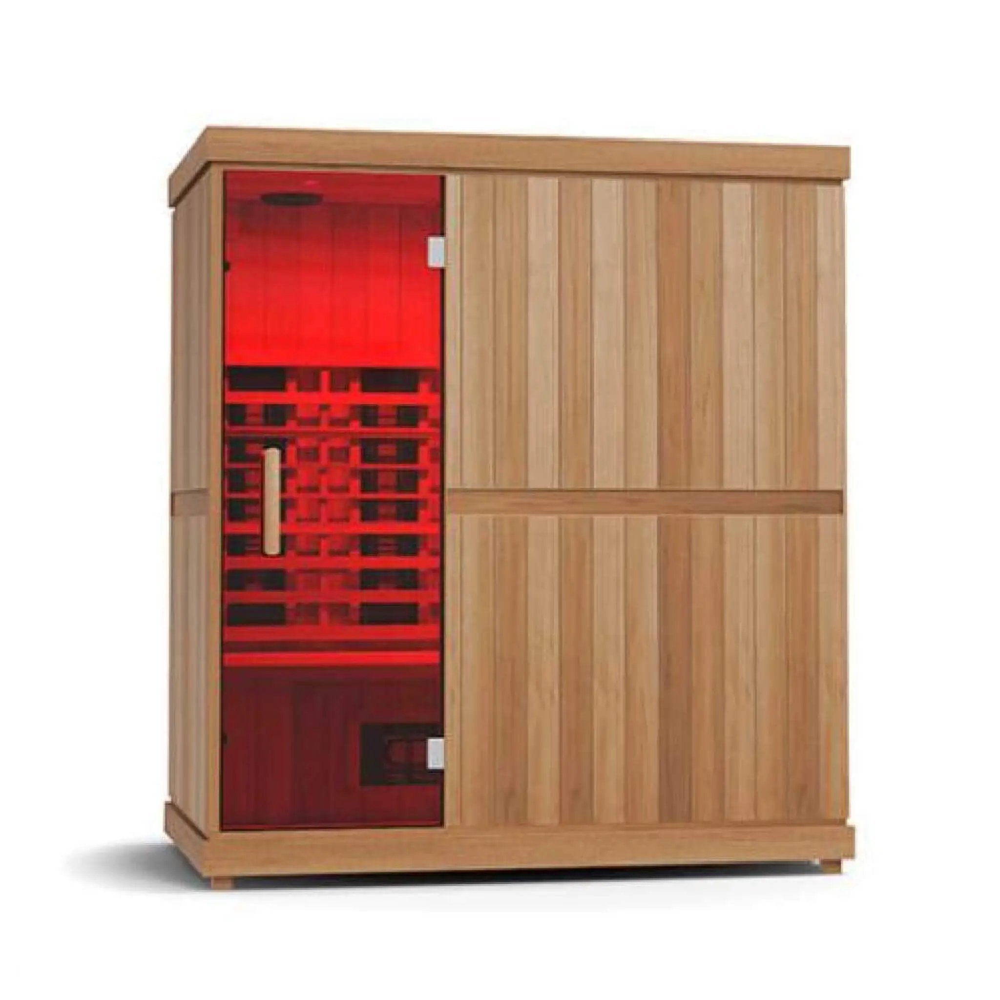 Finnmark FD-3 Full Spectrum 4-Person Capacity Home Infrared Sauna With Adjustable Sauna Feet [FD-KN003] (SAK52689) by SAKSBY WHOLESALE