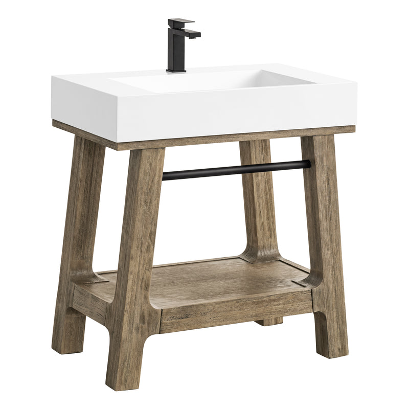 James Martin Auburn 31.5" Console Base, Weathered Timber, view 7