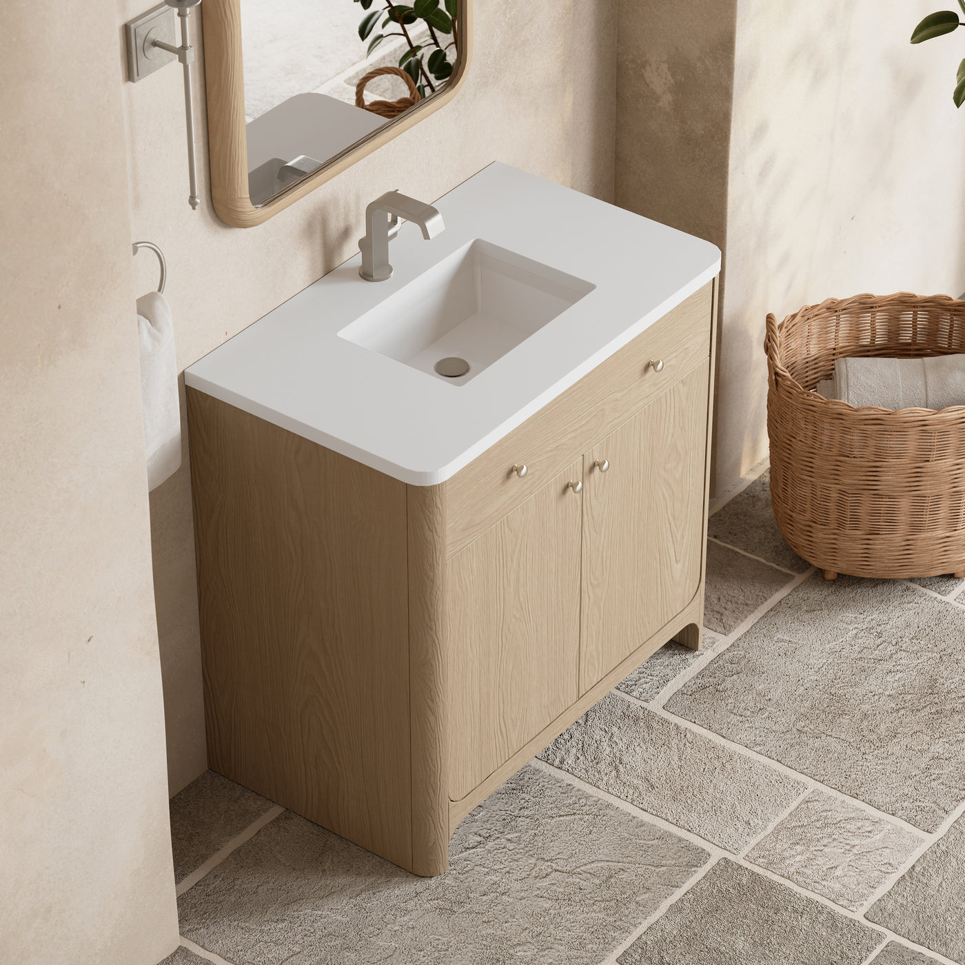James Martin Gracyn 36" Single Bathroom Vanity, Coastal Driftwood, view 22
