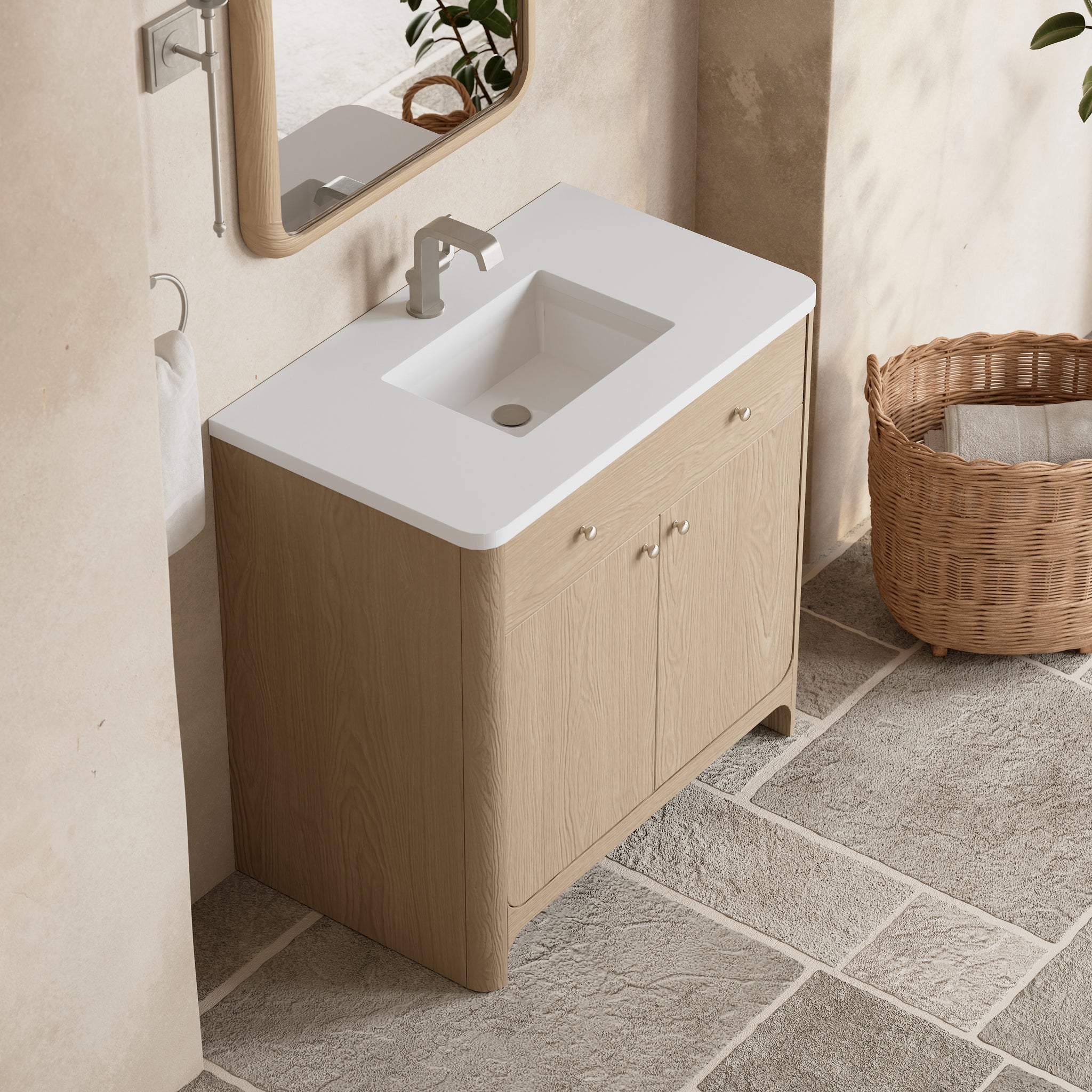 James Martin Gracyn 36" Single Bathroom Vanity, Coastal Driftwood, view 22