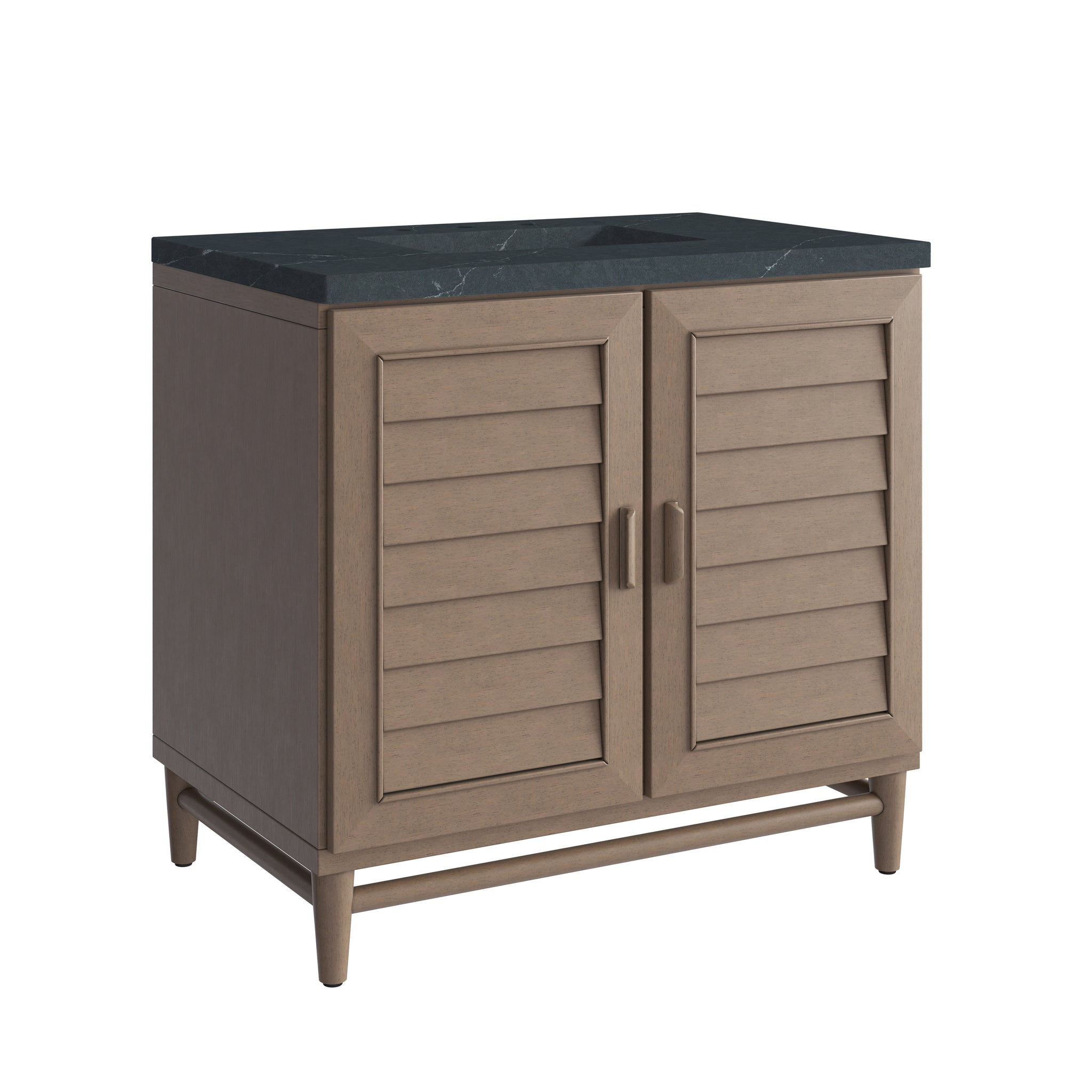 James Martin Portland 36" Single Bathroom Vanity, Whitewashed Walnut, view 38