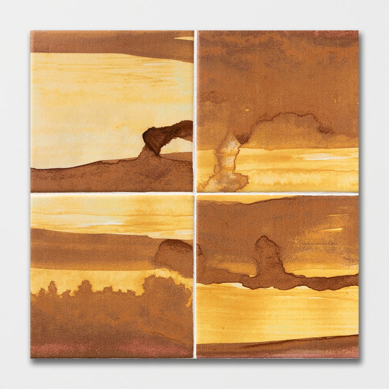 Flame Flower Matte Ceramic Tiles 6x6 Ceramic Matte 6x6 Tiles — 2