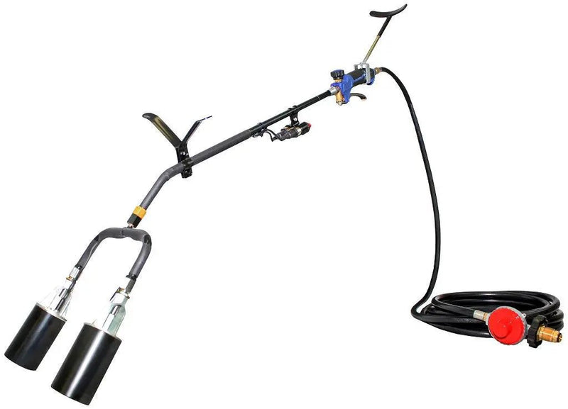 Flame King 500,000 BTU X 2 Torch Head Dual Propane Weed Burner Torch by Flame King Products