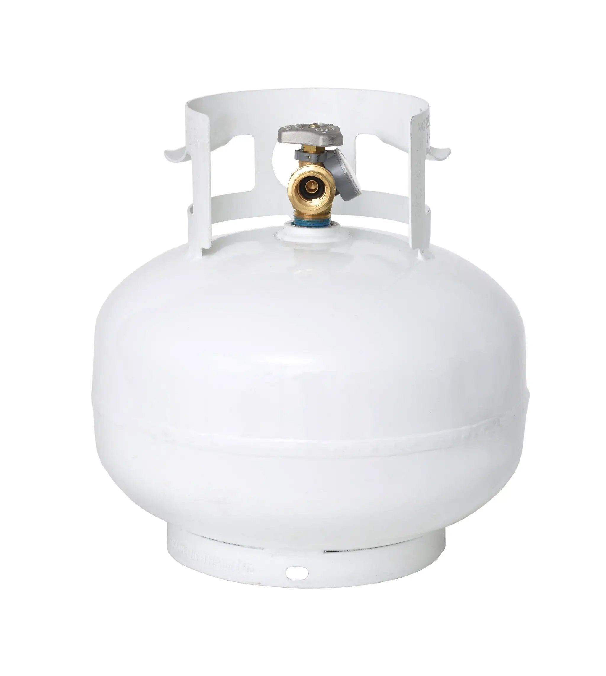 Flame King 11lb Propane Tank Cylinder Squatty with Gauge and Type 1 OPD Valve by Flame King Products