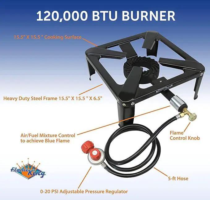 Flame King 120K BTU Eco Cooker Single Burner Stove by Flame King Products