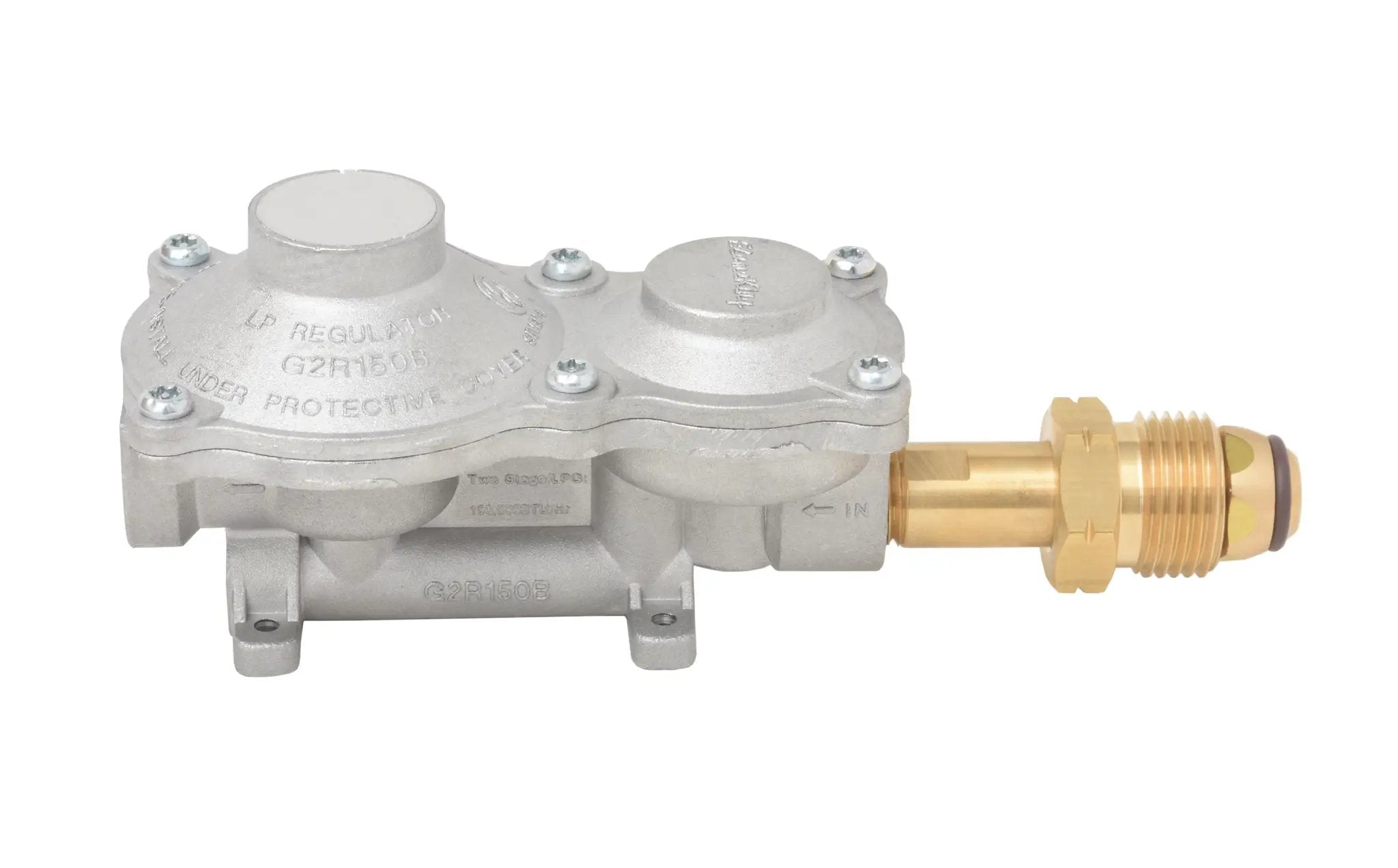 Flame King 2-Stage 150,000 BTU Propane LP Horizontal Super Compact Regulator by Flame King Products