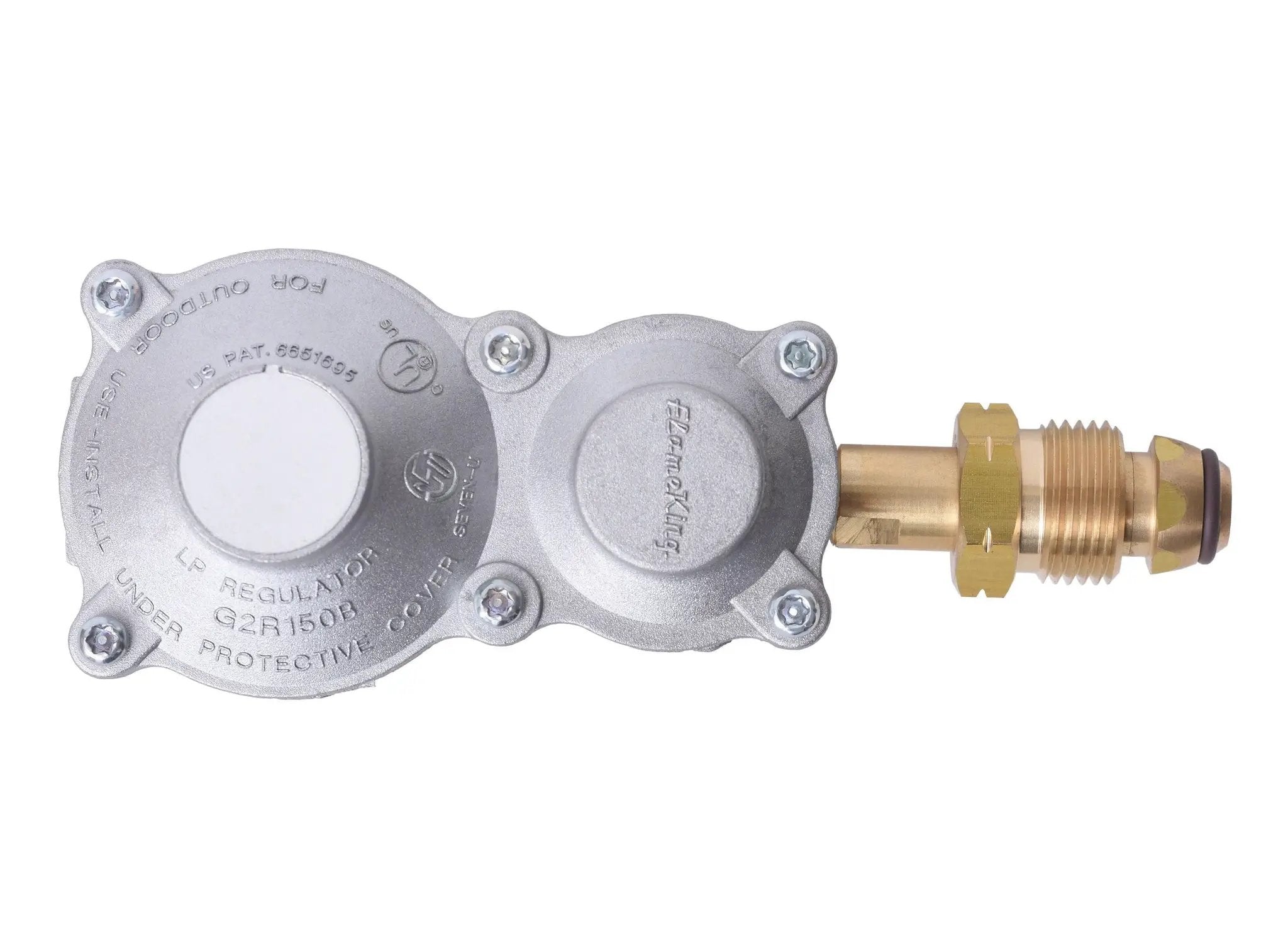 Flame King 2-Stage 150,000 BTU Propane LP Horizontal Super Compact Regulator by Flame King Products