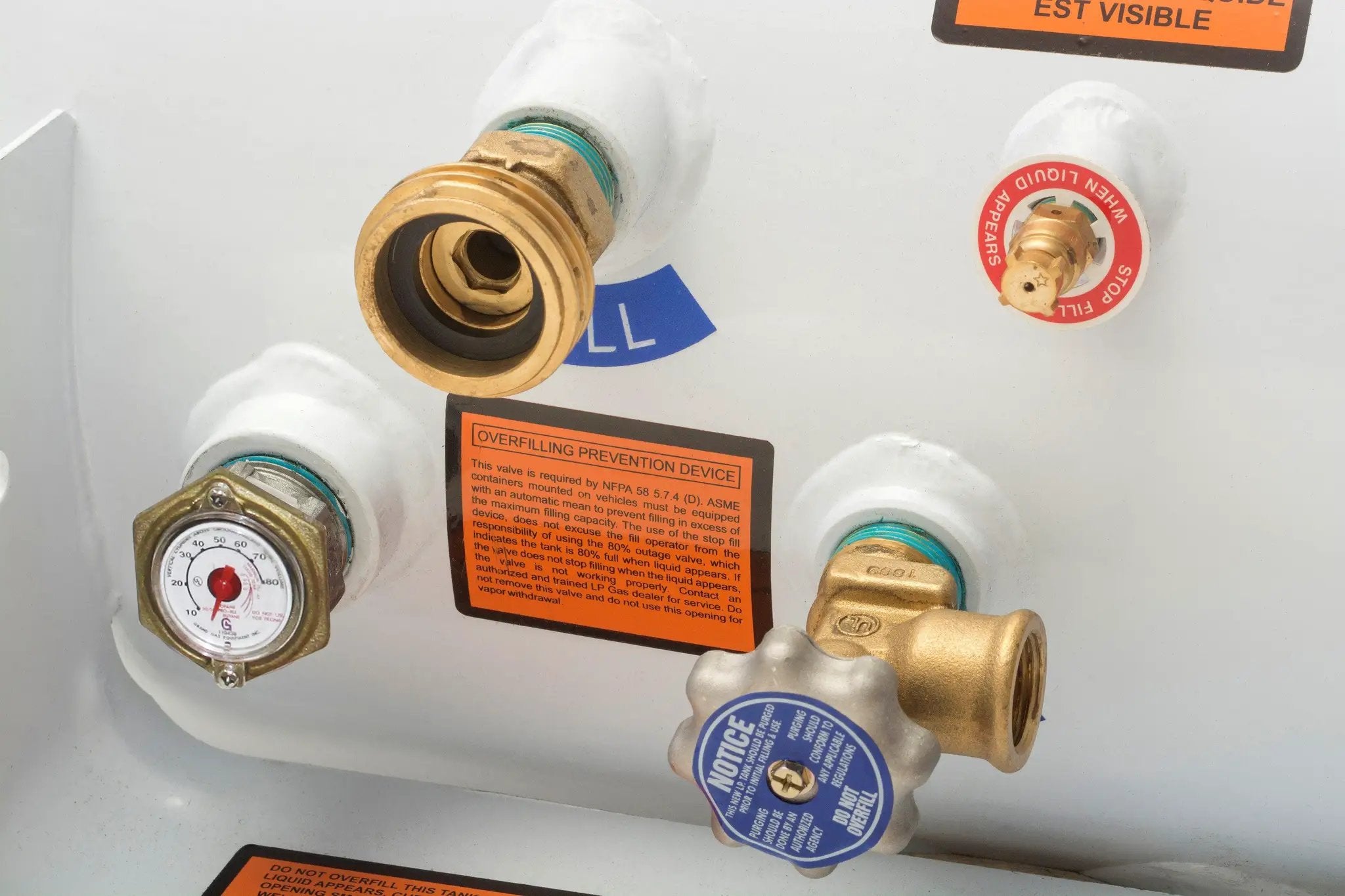 Flame King 20.3 gal ASME RV Trailer Propane Tank Cylinder with Mount Brackets by Flame King Products
