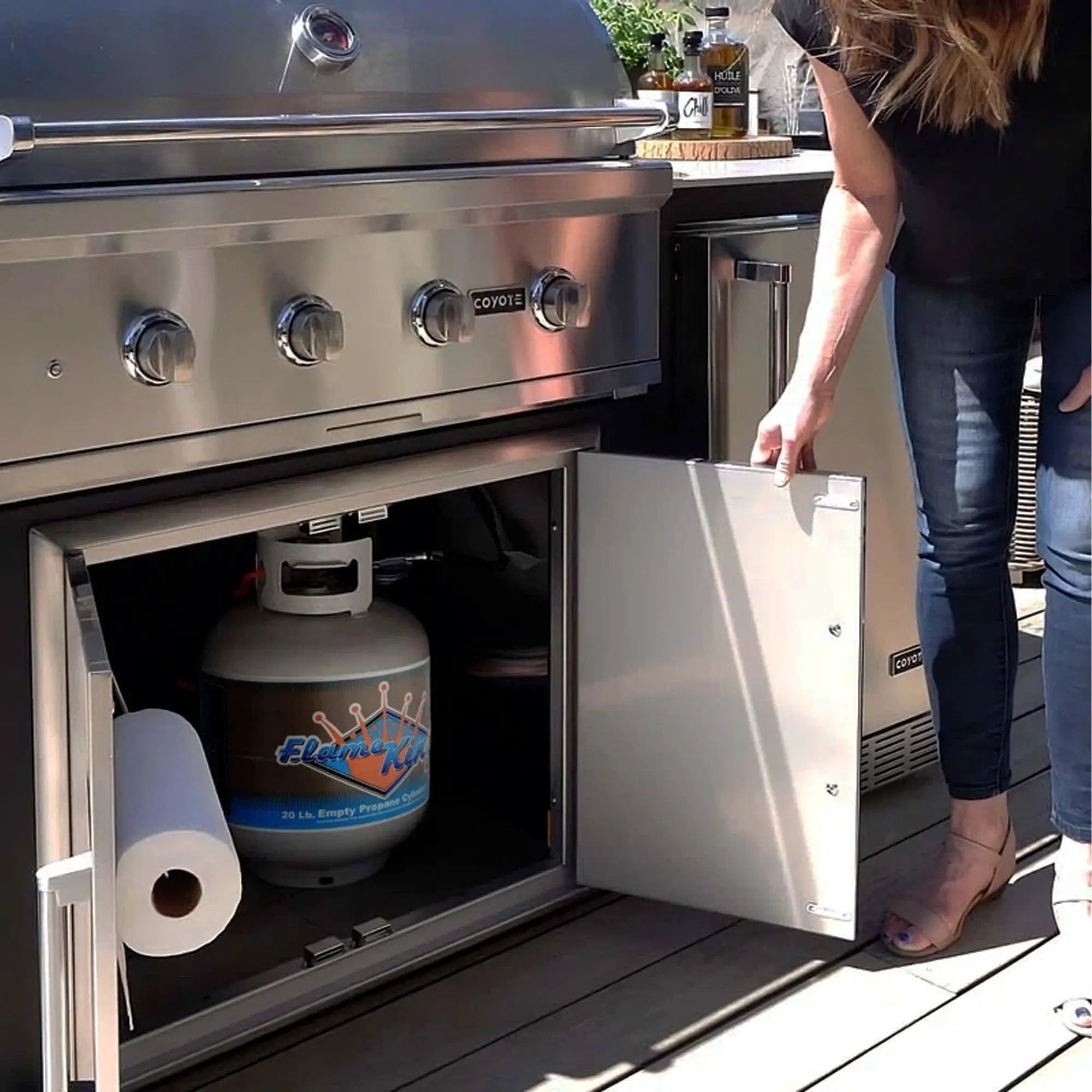 Flame King 20lb Propane Tank LP Cylinder with OPD by Flame King Products