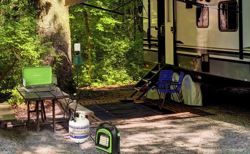 Flame King 3 Outlets Adapter 20 to 1LB Propane Tank Distribution Post Pole Tree Stem Stand by Flame King Products