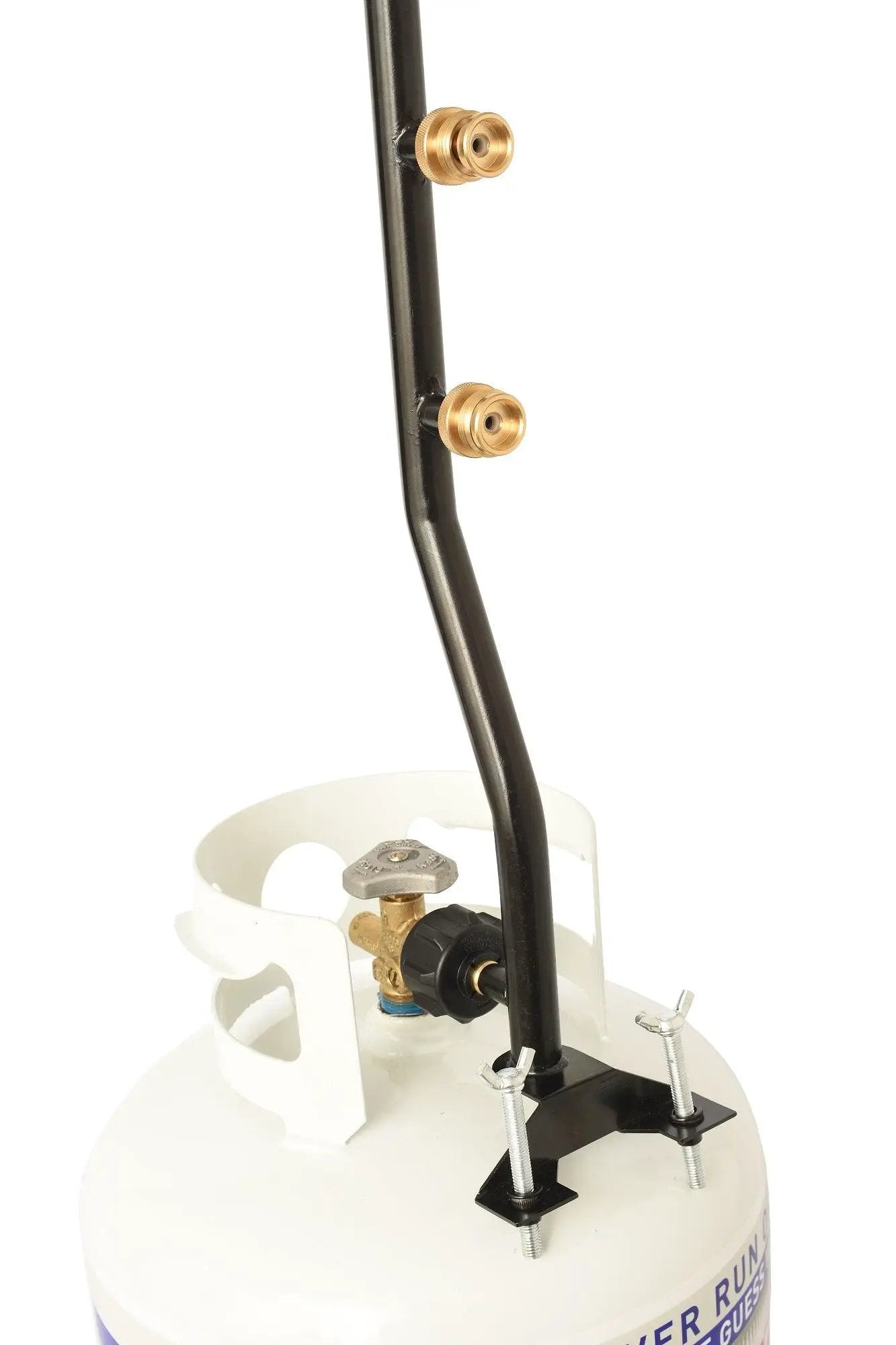 Flame King 3 Outlets Adapter 20 to 1LB Propane Tank Distribution Post Pole Tree Stem Stand by Flame King Products