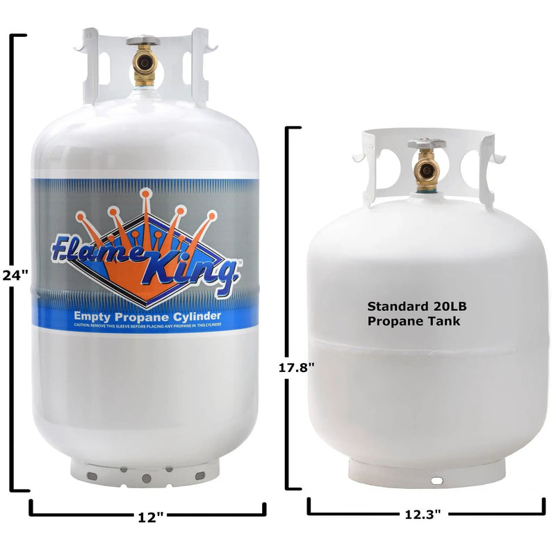 Flame King 30lb Propane Tank LP Cylinder with OPD by Flame King Products