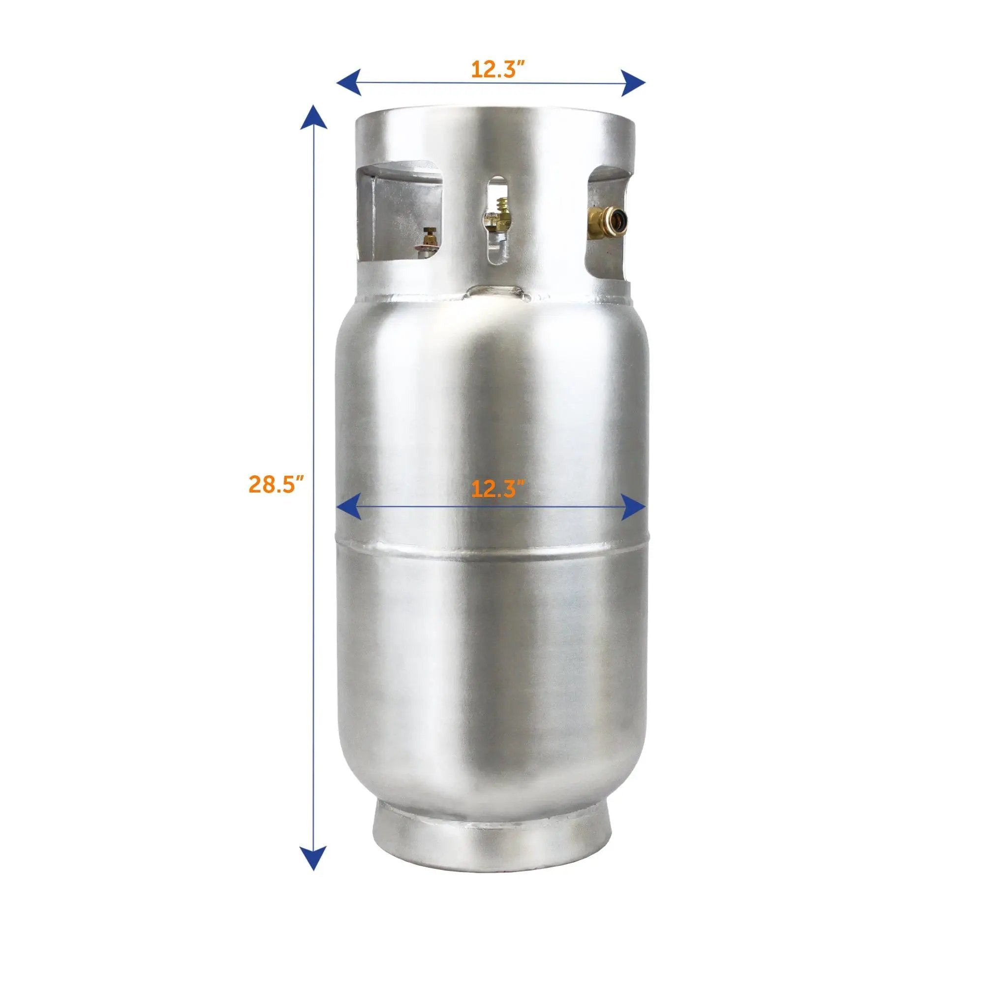 Flame King 33.5lb Aluminum Forklift Propane Tank Cylinder with Gauge by Flame King Products