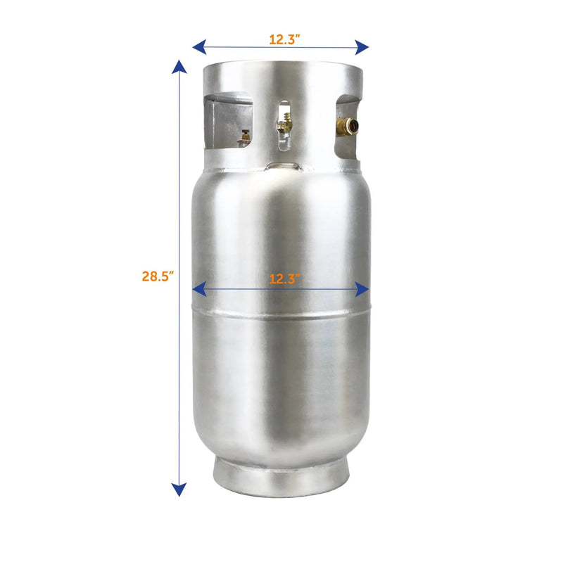 Flame King 33.5lb Aluminum Forklift Propane Tank Cylinder with Gauge by Flame King Products