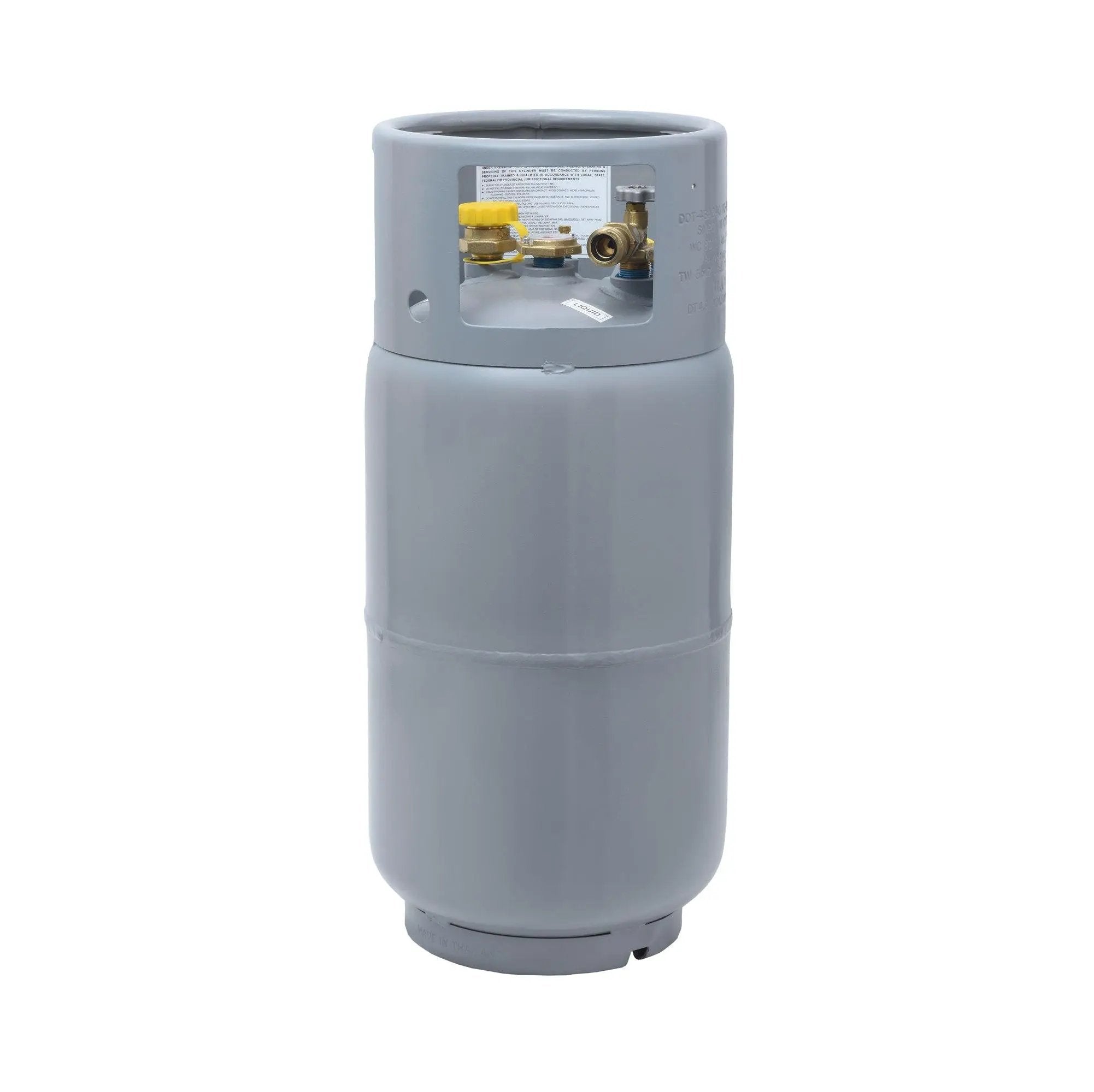 Flame King 33.5lb Forklift Steel Propane Tank Cylinder with Gauge by Flame King Products