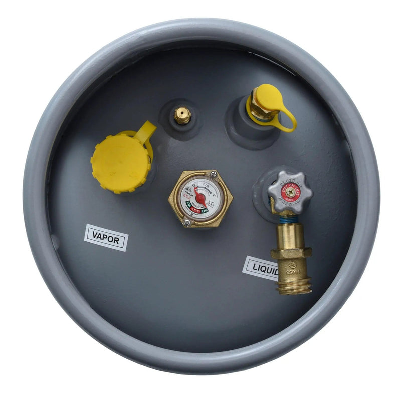 Flame King 33.5lb Forklift Steel Propane Tank Cylinder with Gauge by Flame King Products