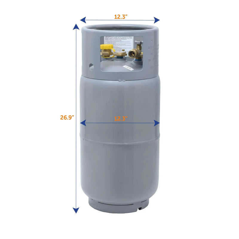 Flame King 33.5lb Forklift Steel Propane Tank Cylinder with Gauge by Flame King Products