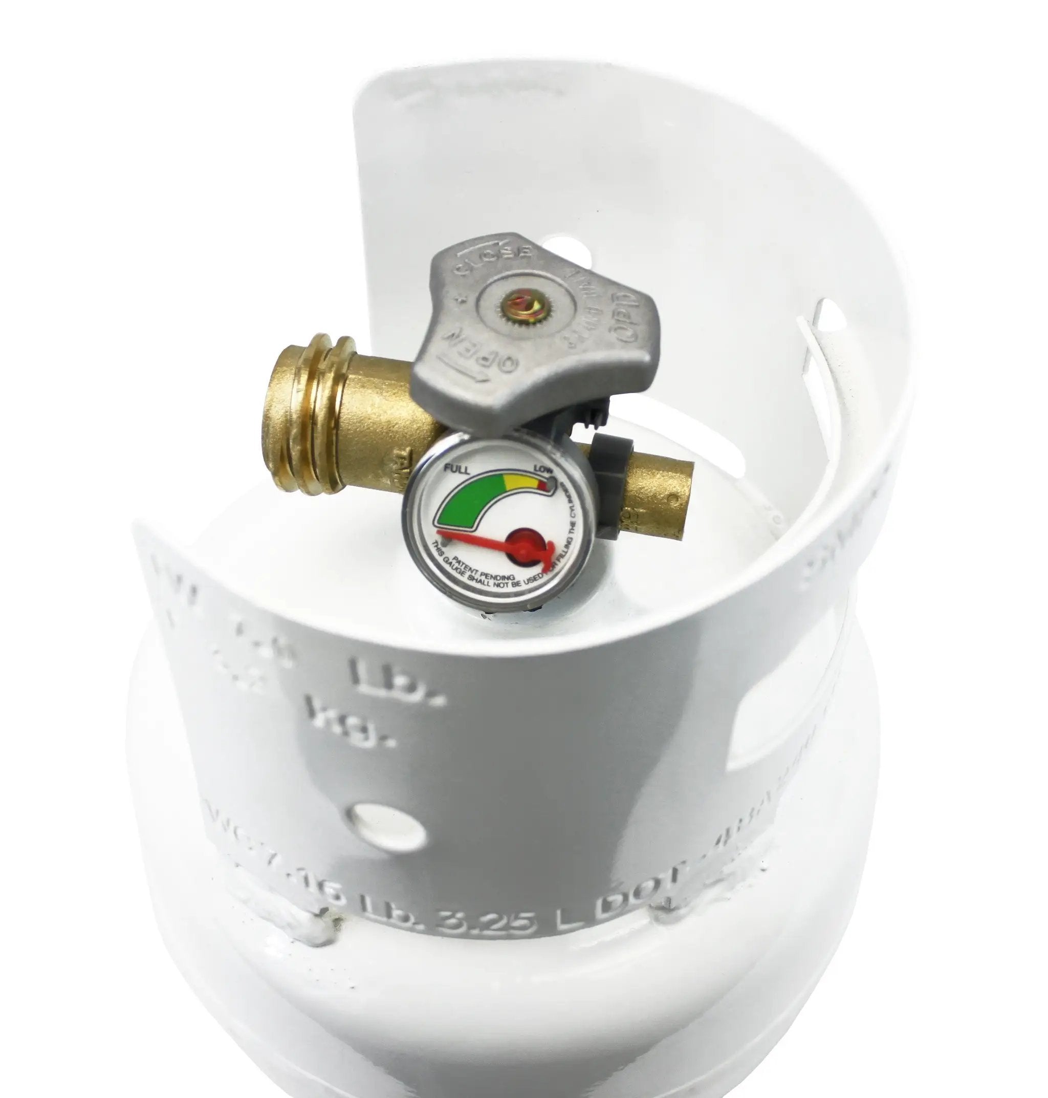 Flame King 3lb Propane Tank LP Cylinder with Gauge and OPD by Flame King Products