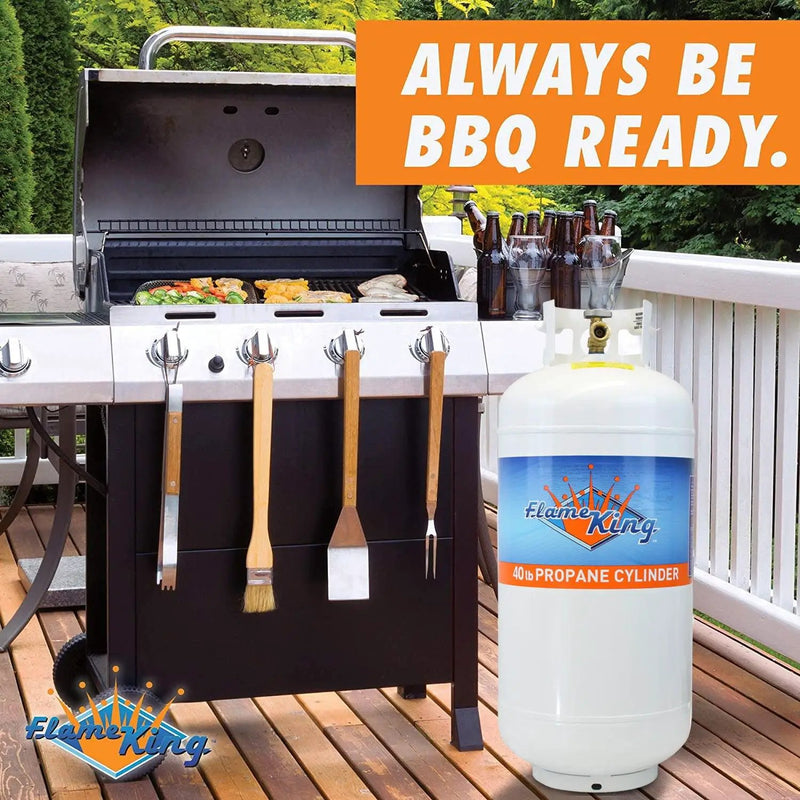 Flame King 40lb Propane Tank LP Cylinder with OPD by Flame King Products