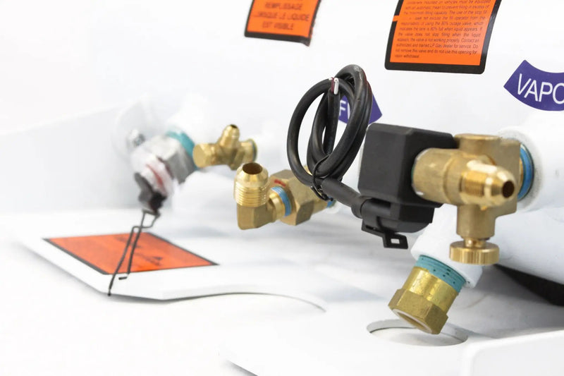 Flame King 5.9 Gallon ASME RV Trailer Propane Tank with Remote Valves & Solenoid by Flame King Products