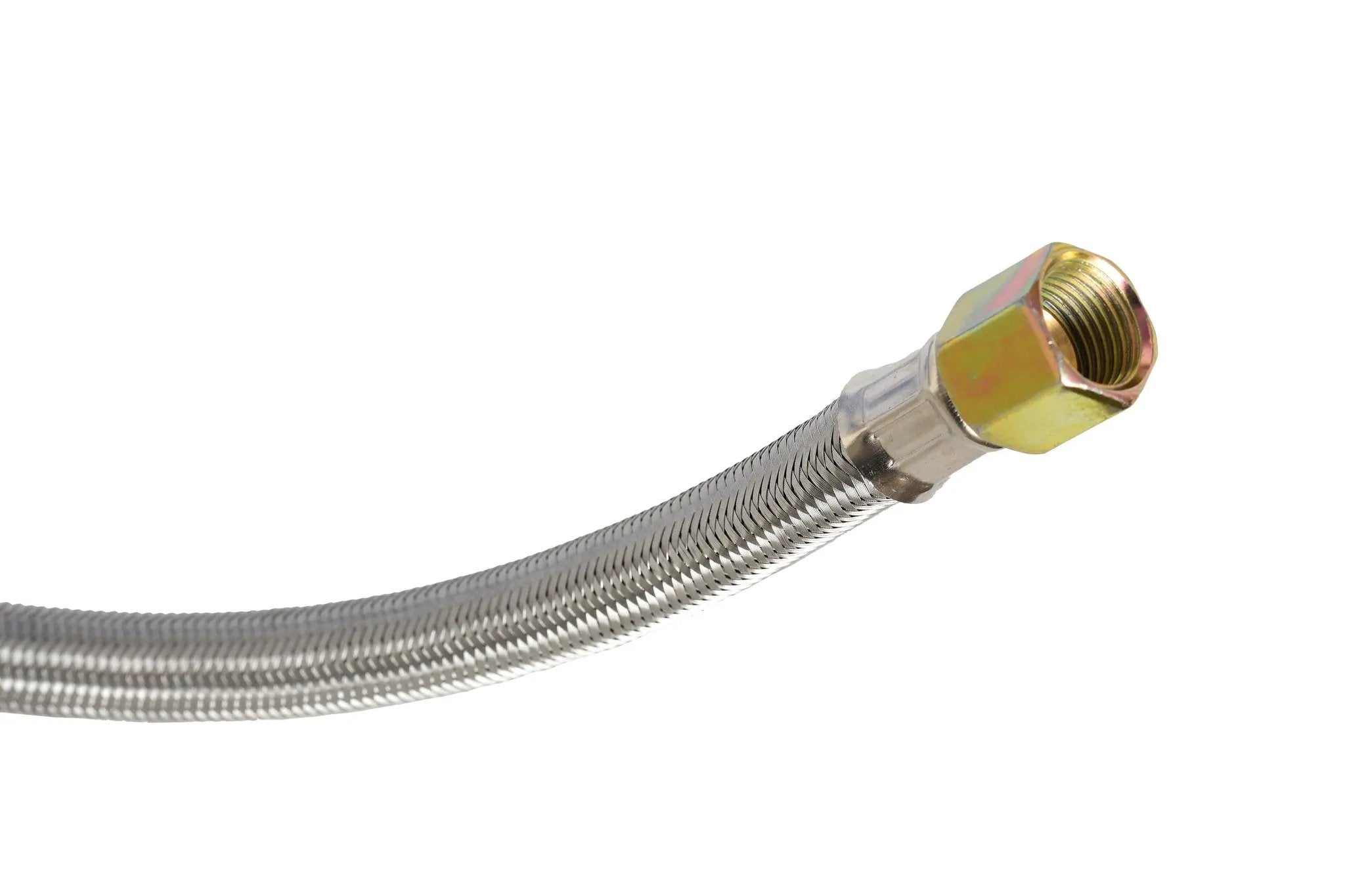 Flame King 5 FT QCC to 3/8″ Female Flare Nut w/Regulator-Steel Braided Hose by Flame King Products