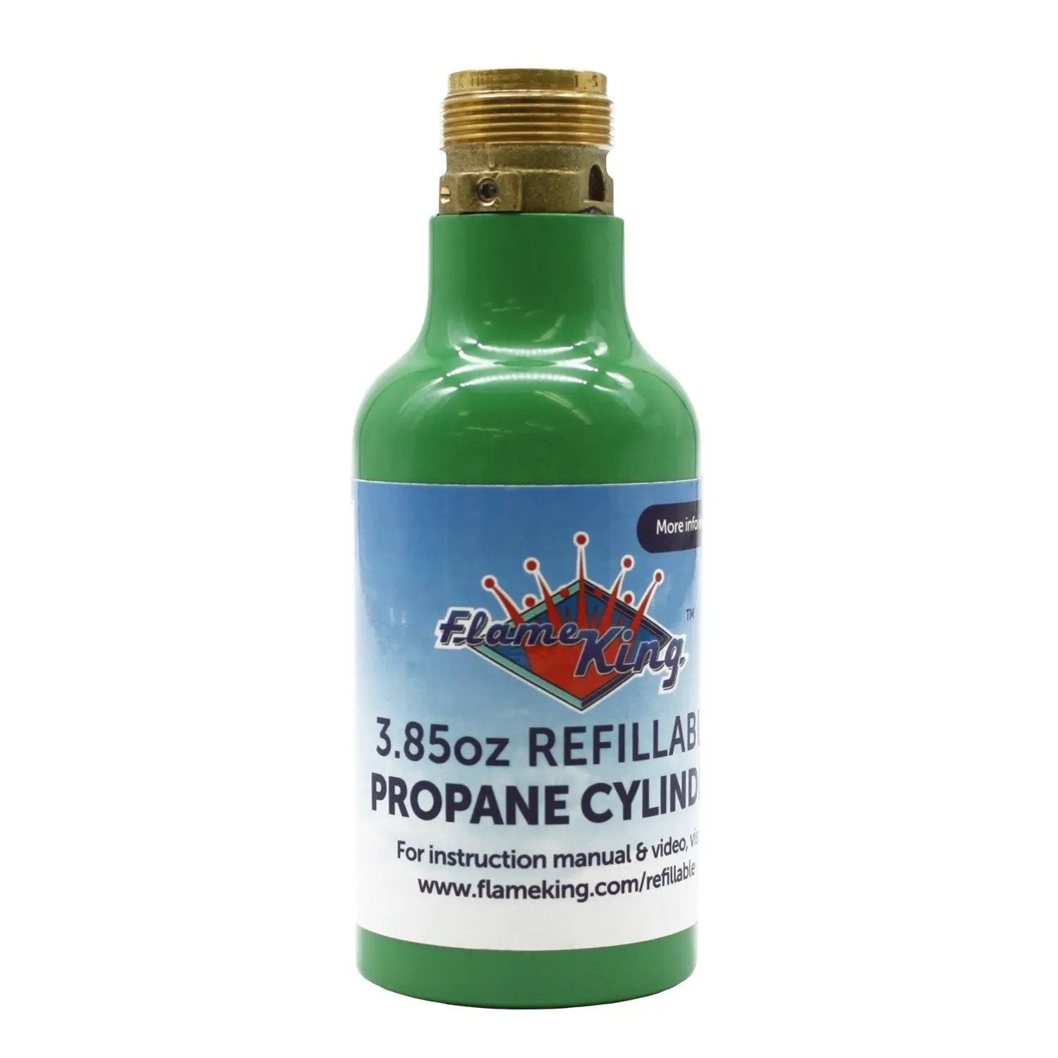 Flame King Eco Friendly 1/4 lb Refillable Mini Propane Tank Cylinder by Flame King Products