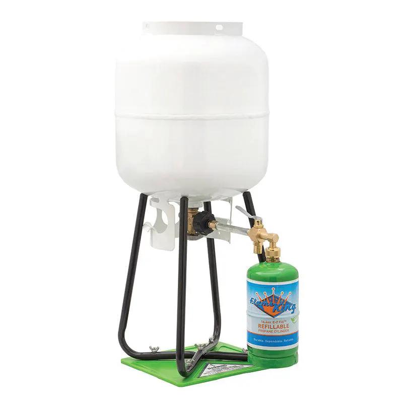 Flame King YSN1LBKTa Eco Friendly 1lb Refillable Reusable Propane Cylinder + Refill Kit by Flame King Products