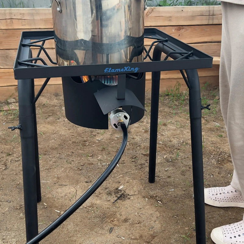 Flame King Heavy Duty 100,000 BTU Propane Gas Single Burner Cooker by Flame King Products