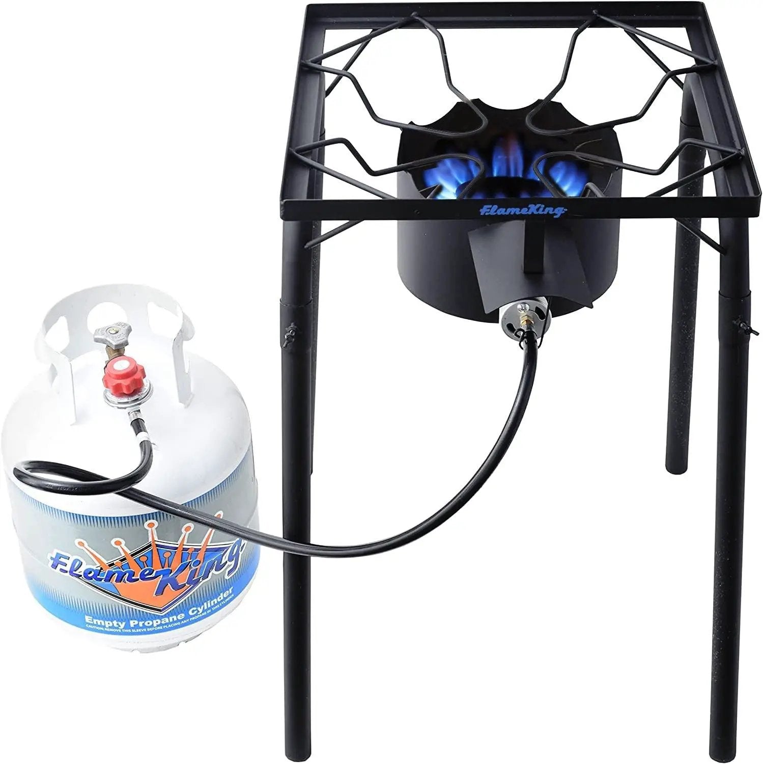 Flame King Heavy Duty 100,000 BTU Propane Gas Single Burner Cooker by Flame King Products