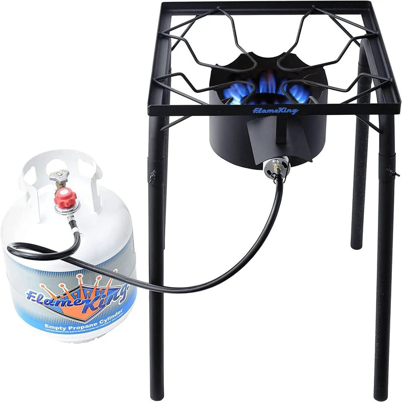 Flame King Heavy Duty 100,000 BTU Propane Gas Single Burner Cooker by Flame King Products