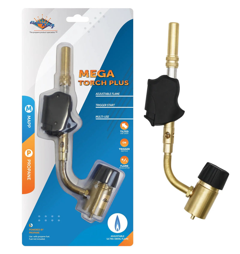 Flame King High Intensity Propane Torch Head Piezo Igniter Switch by Flame King Products