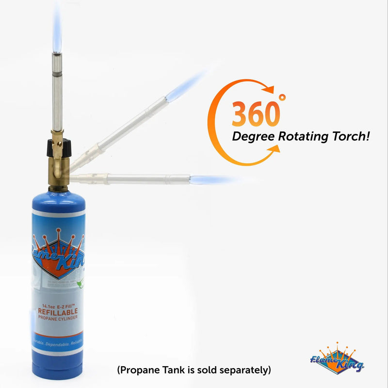 Flame King High Intensity Propane Torch Head Swirl Flame by Flame King Products