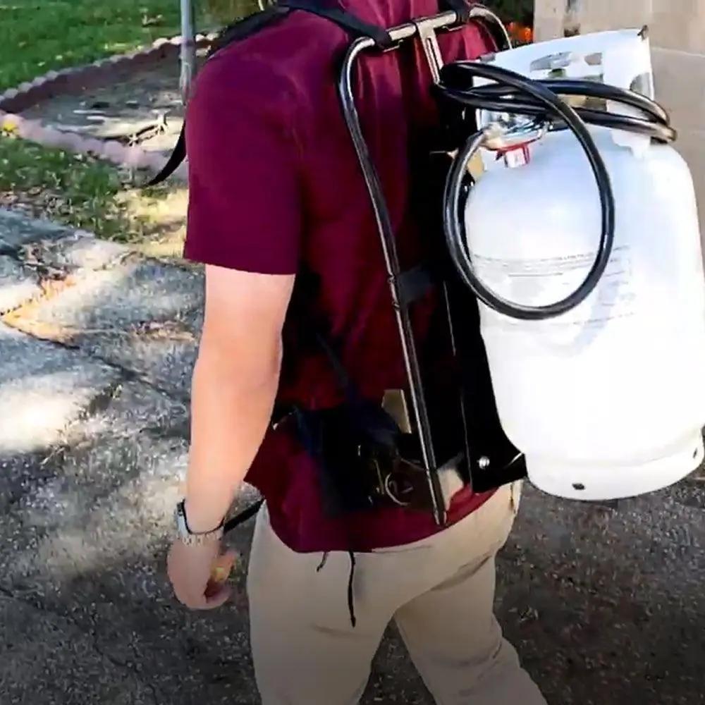 Flame King Metal Alice Frame Backpack Carrier for 10LB Propane Cylinder and Weed Torch by Flame King Products