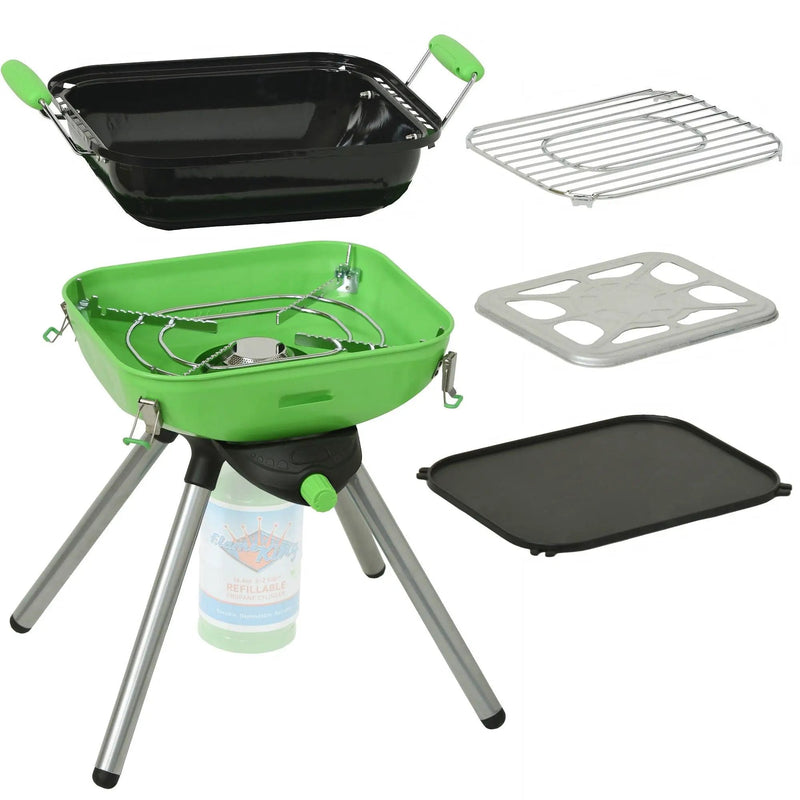 Flame King Multi-Function Portable BBQ Grill Camp Stove Camping by Flame King Products