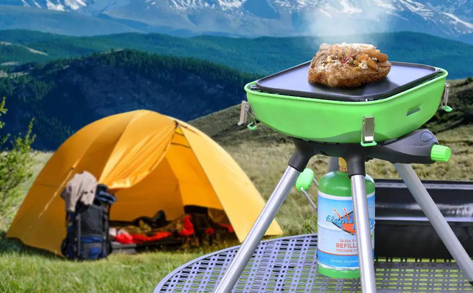 Flame King Multi-Function Portable BBQ Grill Camp Stove Camping by Flame King Products