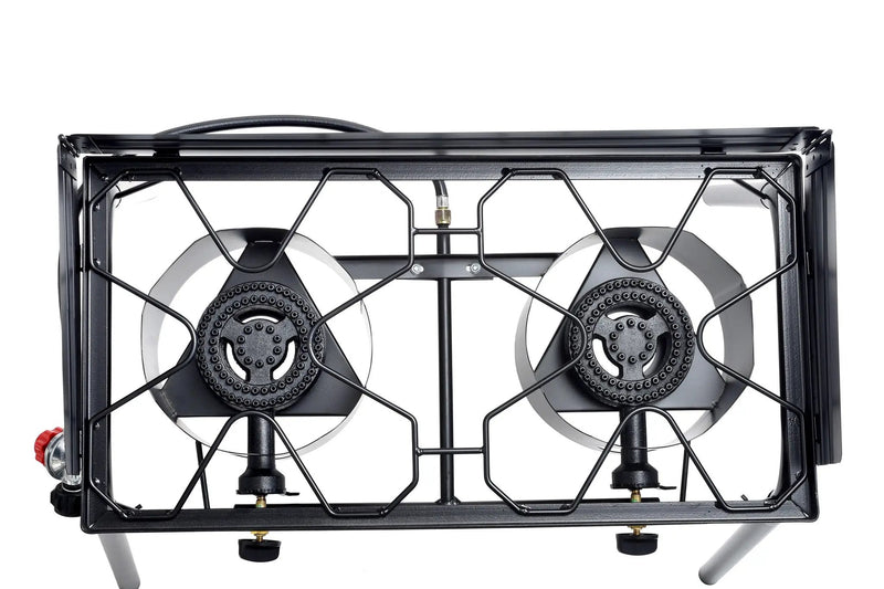 Flame King Outdoor Propane Double Dual Burner Cooker Stove by Flame King Products