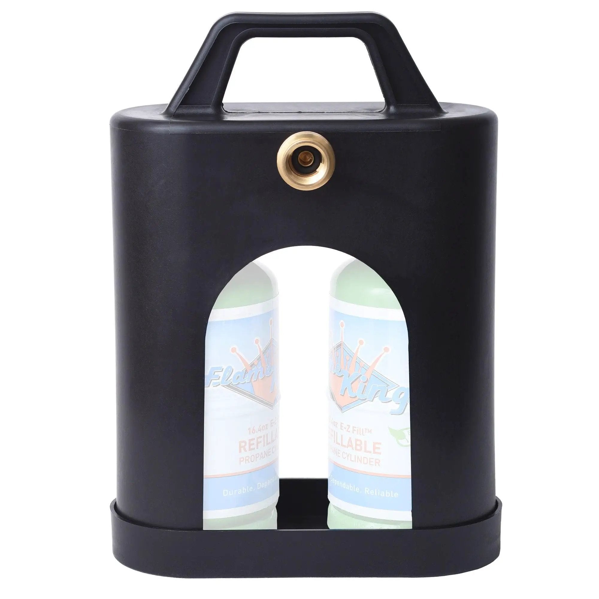 Flame King ProBoost Dual 1LB Propane Tank Carrier by Flame King Products