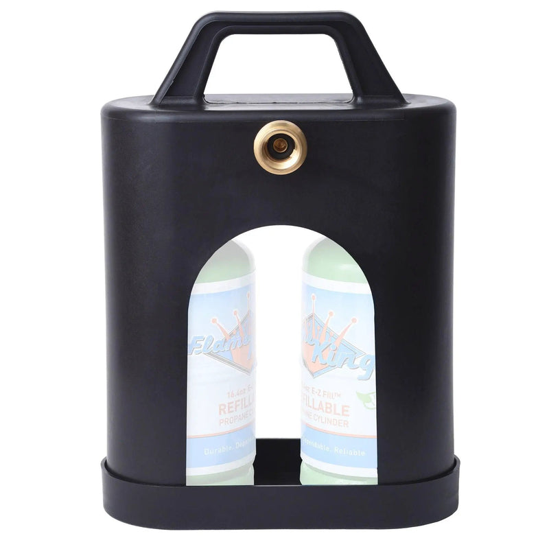 Flame King ProBoost Dual 1LB Propane Tank Carrier by Flame King Products
