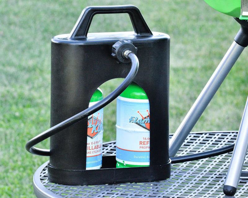 Flame King ProBoost Dual 1LB Propane Tank Carrier by Flame King Products