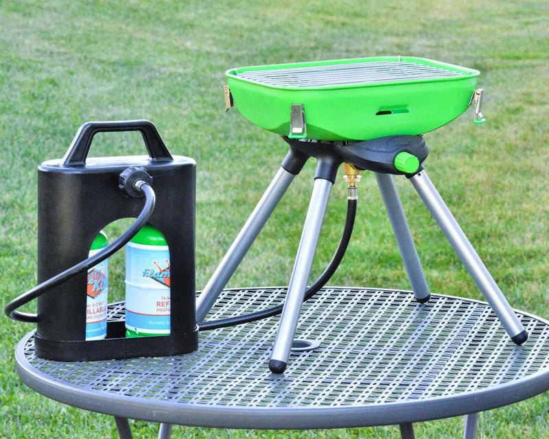 Flame King ProBoost Dual 1LB Propane Tank Carrier by Flame King Products
