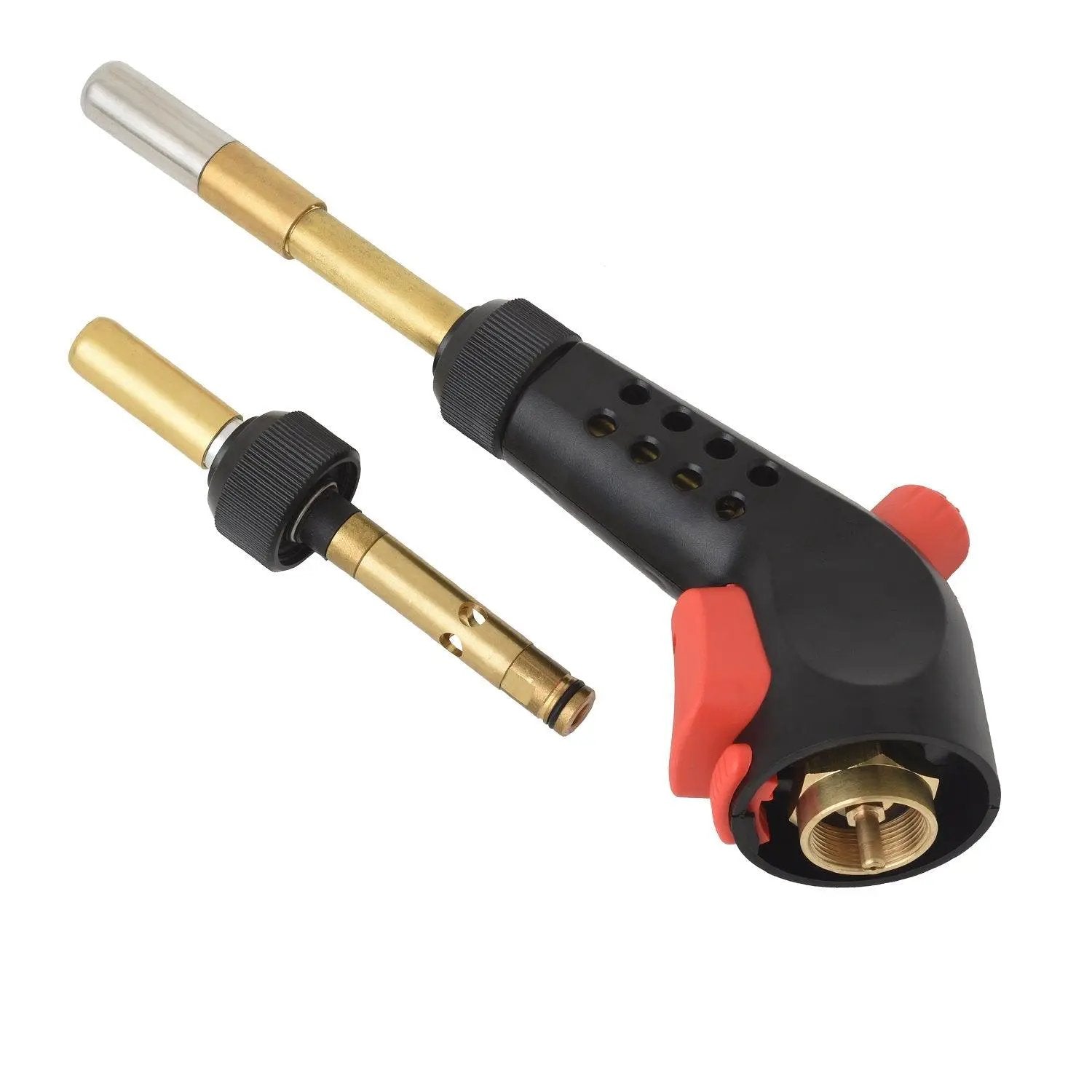 Flame King Propane Gas Blow Torch with Push Button Igniter & 2 Interchangeable Heads by Flame King Products